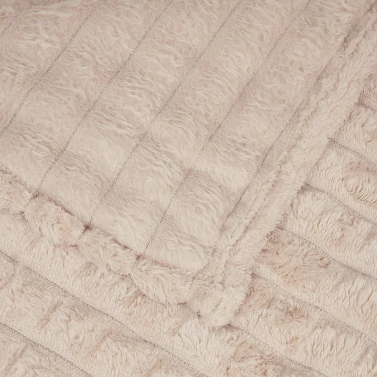 vidaXL Überwurfdecke Beige 200 x 150 cm Fleece 42016910 – Bild 5