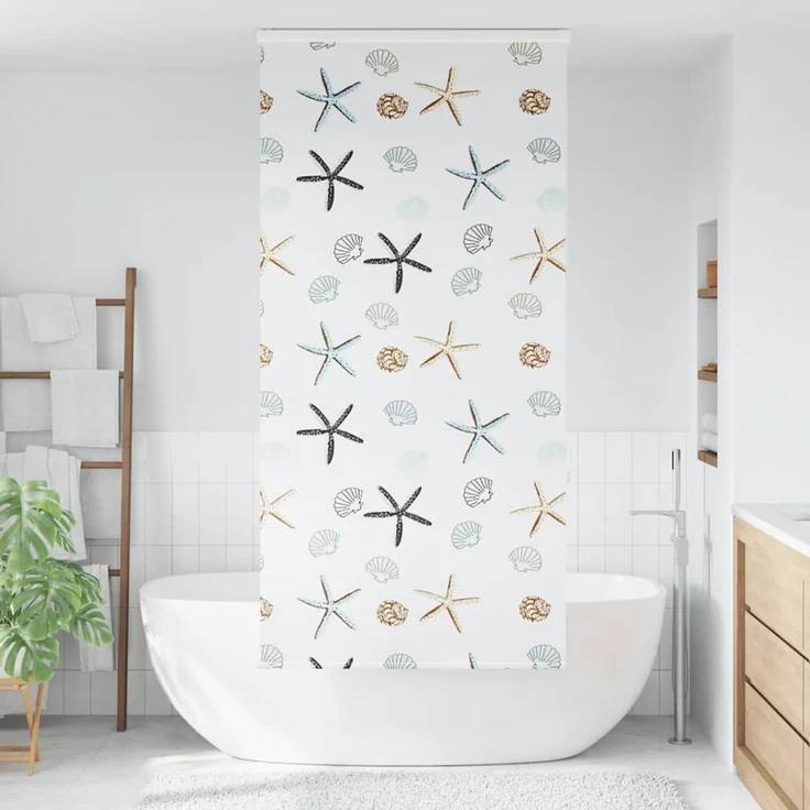 vidaXL Duschrollo mit Kassette 90x240 cm Stoffbreite 86 cm 4015022 – Bild 2