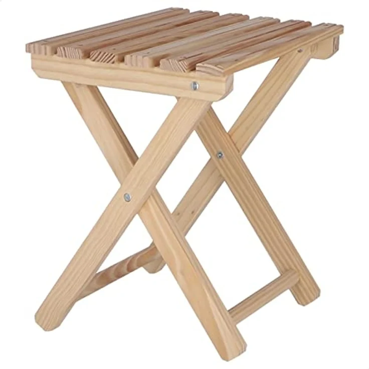 Aranaz Hocker, Buchenholz, 33 x 25 x 36 cm – Bild 1