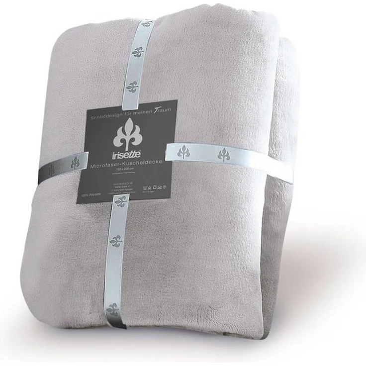 Irisette Wohndecke Flausch Kuscheldecke Relax 8900-15 Platin 150x200 – Bild 4