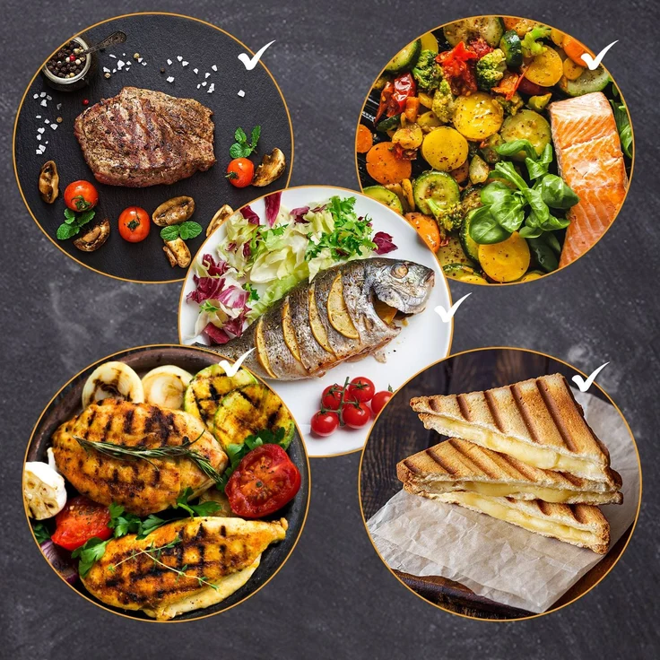 CLP Gusseisen Grillrost Set,schwarz 44,5x30,3 cm – Bild 6