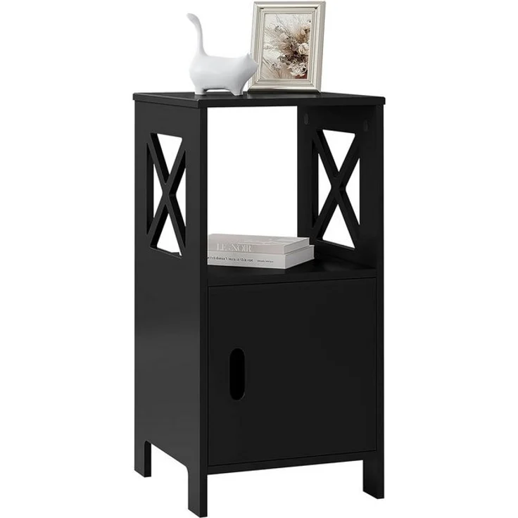 Woltu Nachttisch (1-St), Beistelltisch schmal, 30x60x30 cm, modern – Bild 4