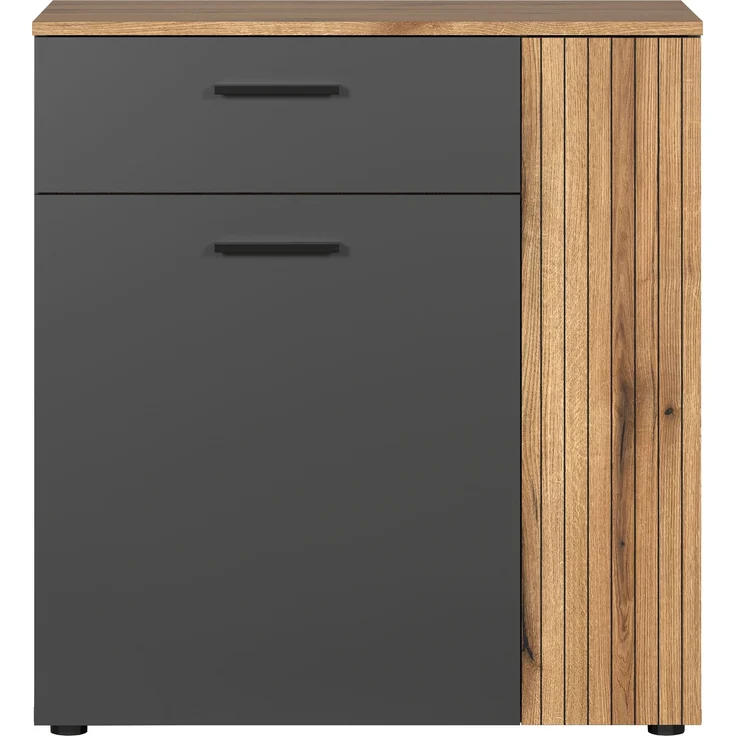 Kommode Esteban in grau und Eiche Evoke 80 cm – Bild 1