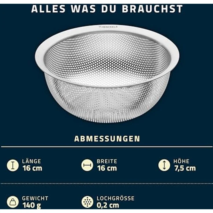 Sieb Henckels by ZWILLING TRIO LHD 16x7.50x16 cm silber – Bild 5