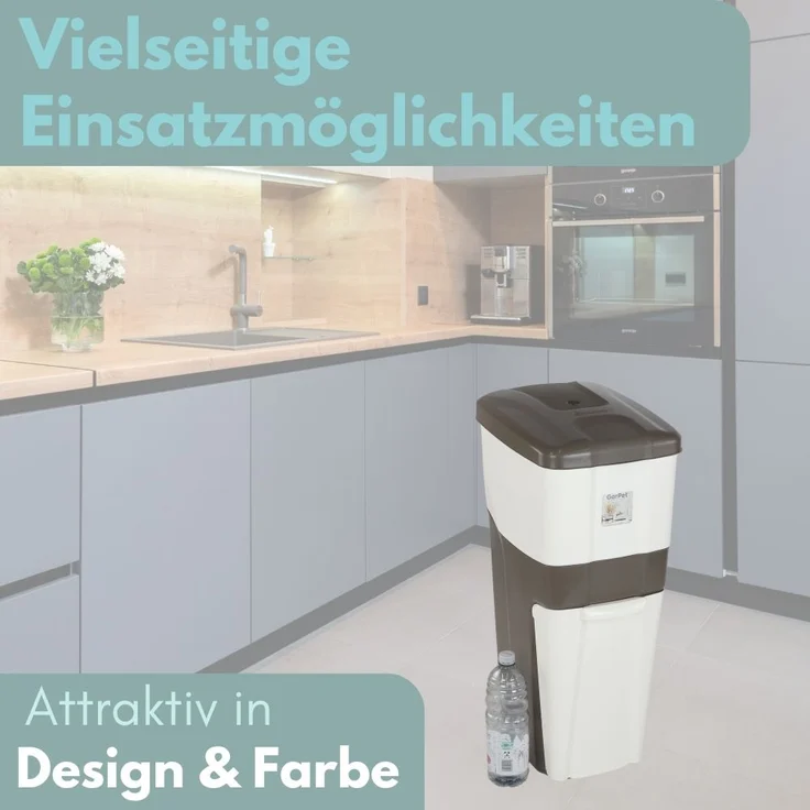 Mülleimer Küche 3 Fächer Groß Mülltrennsystem 70 Mülltrennung Mülltrenner Abfallsammler Müllsortierer 3Fach Müllsystem Küche Abfall & Recycling – Bild 6