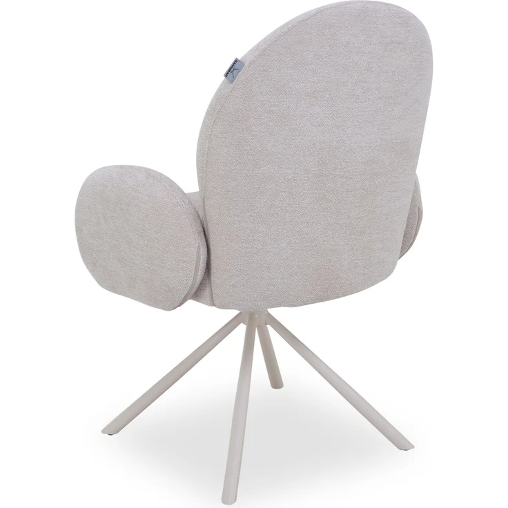 Polsterstuhl SANSIBAR FREDERIKSTAD LBH 61x65x91.50 cm weiß Esszimmerstuhl Freischwinger Schwingstuhl – Bild 2