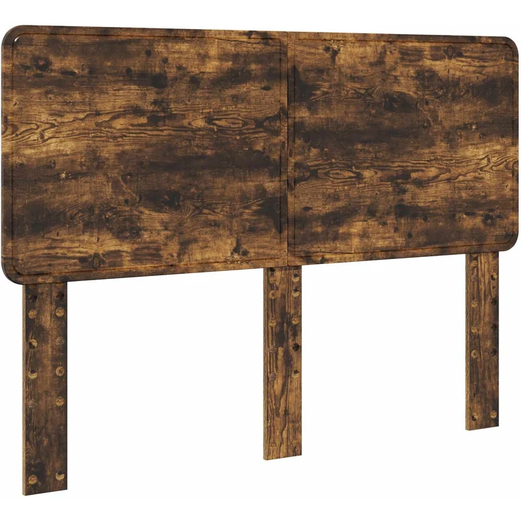 vidaXL Bettrahmen Geräucherte Eiche 150 x 200 cm Massives Kiefernholz 3412474 – Bild 5