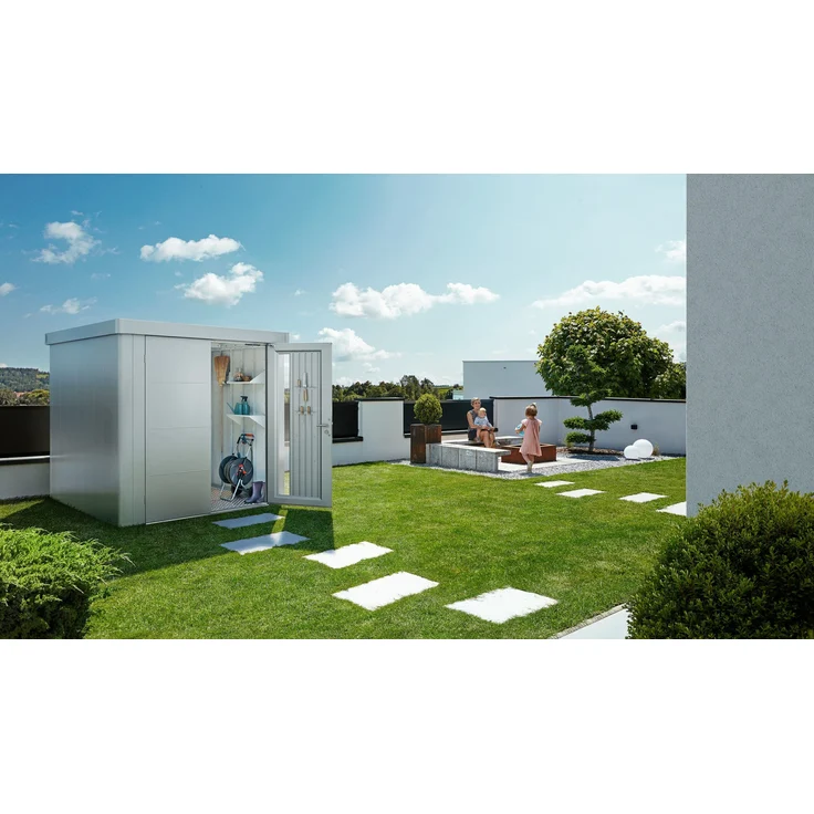 Biohort Gerätehaus Neo, 2D: 348 x 236 x 222 (b x t x h) cm, dunkelgrau-metallic – Bild 2