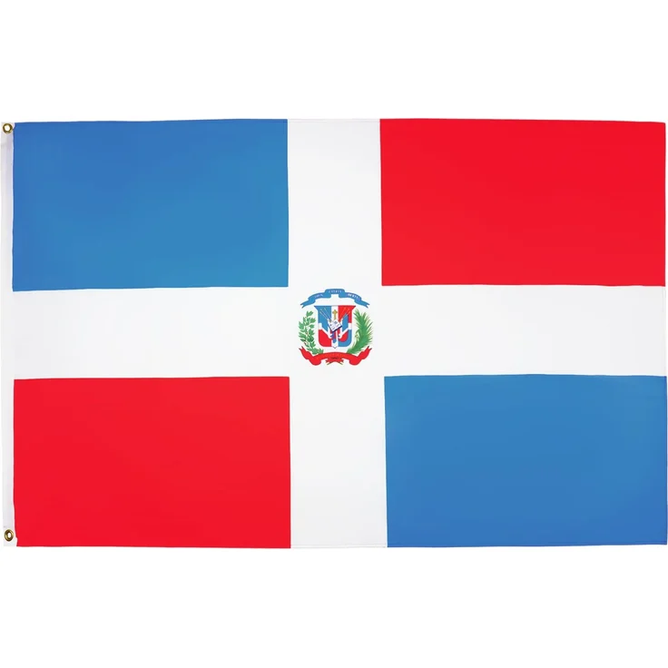 AZ FLAG - Flagge Dominikanische Republik - 150x90 cm - Dominikanische Fahne 90x150 Cm Feiner Polyester - Flaggen