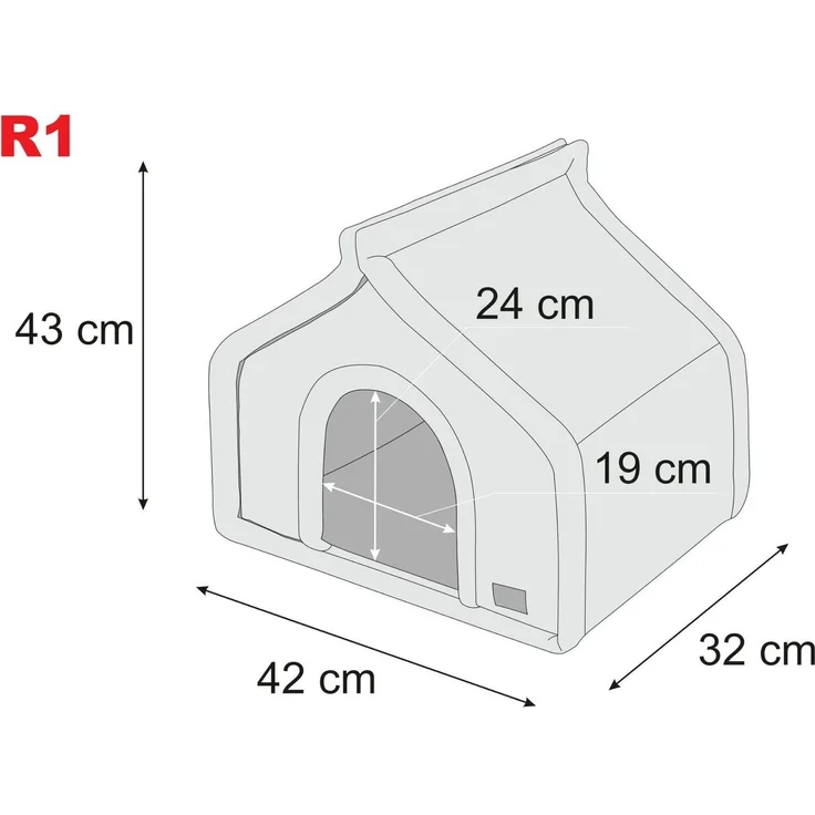 Hobbydog Hundehütte Hundehütte Hundehöhle Hundekorb Katzehütte Hundebett Katzenhöhle – Bild 3