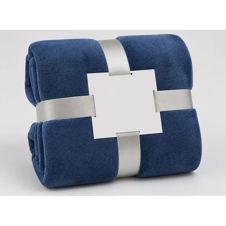 Flanell-Kuscheldecke Winterdecke Blau 200 x 230 cm – Bild 3