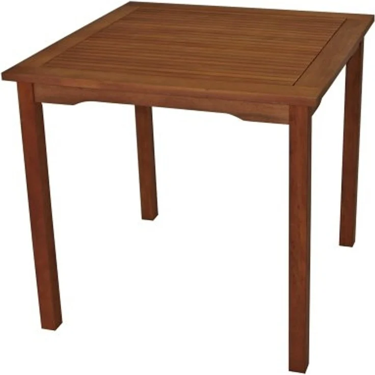 DEGAMO LAGO Gartentisch, Holz Eukalyptus, braun, 75x75cm – Bild 3