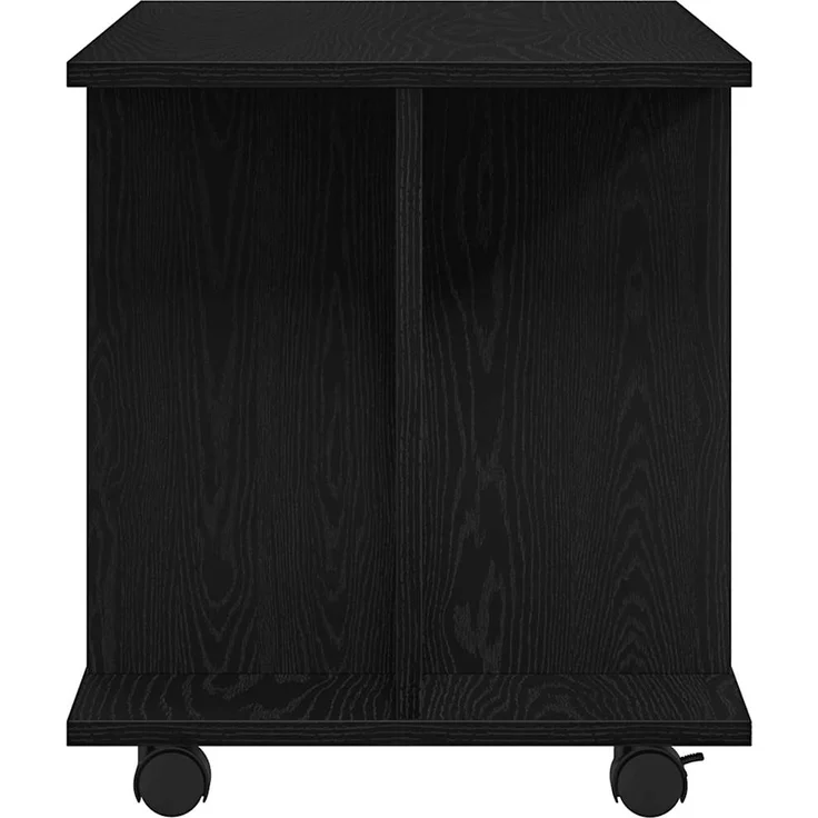 vidaXL TV-Schrank mit Rollen Schwarz Eichen-Optik 80x40x45 cm 862404 – Bild 5