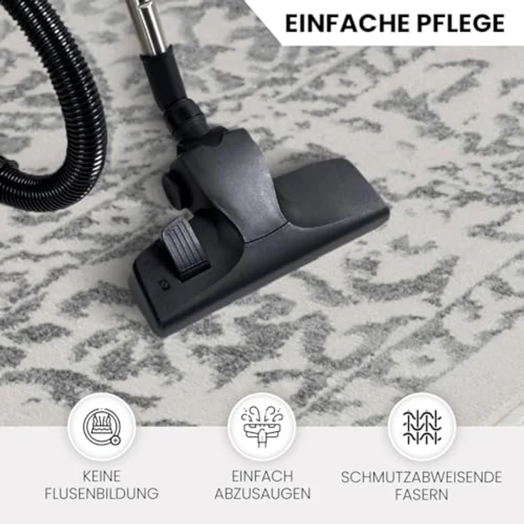 Livabliss Teppich EJURA, rechteckig, Höhe: 8 mm, Vintage Orientteppich, Kurzflor Boho Wohnzimmerteppich, Läufer – Bild 3