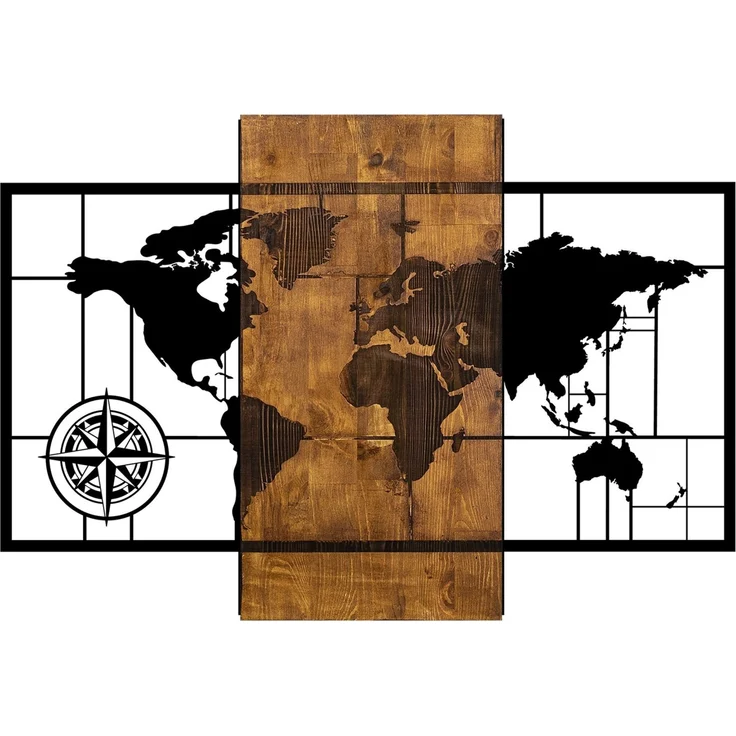 Wallity Wanddekoobjekt 50% WOOD (Thickness: 3 cm) / 50% METAL, 58 x 85 cm L1330 – Bild 2