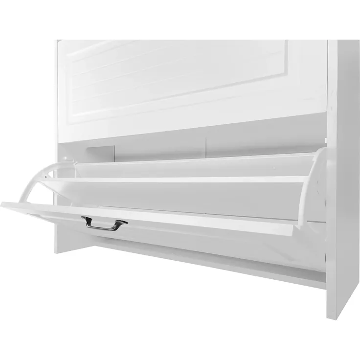 Schuhschrank, 80/23/131 cm, Schuhkipper, Schuhregal mit Schubladen und 3 Klappen, schmal – Bild 10