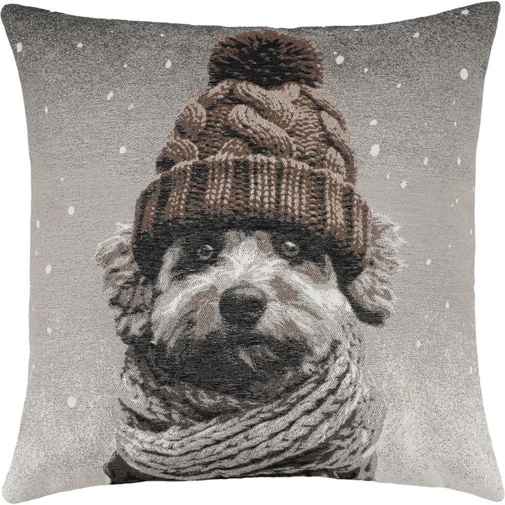 PAD Dekokissen CLAUS, Weihnachtsmann-Motiv für Freude, Geschenke und Weihnachtsmagie