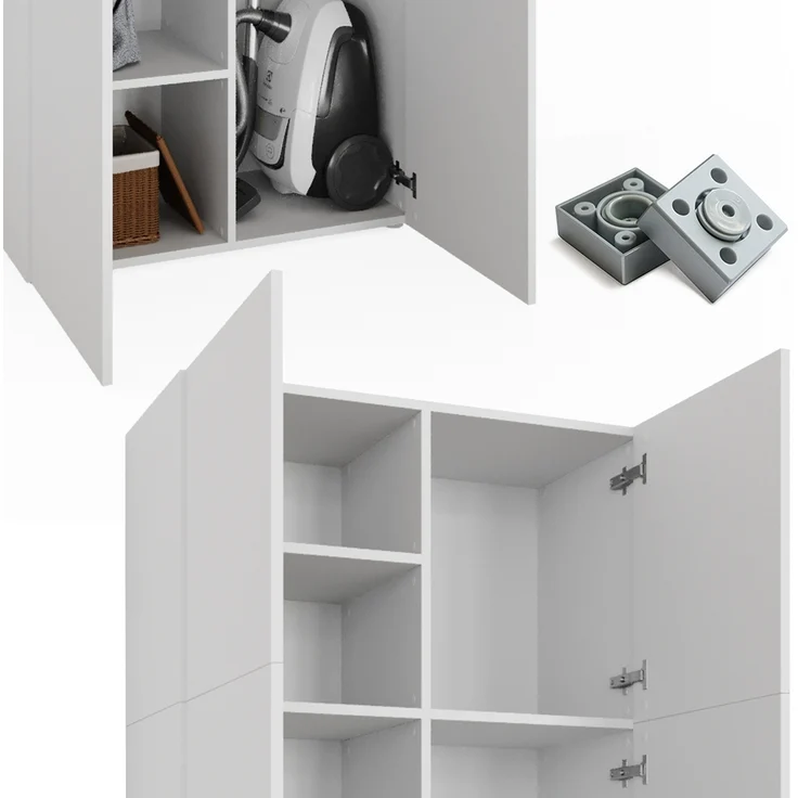 Aktenregal Ingo Weiß 80 x 182.4 cm Vicco – Bild 6