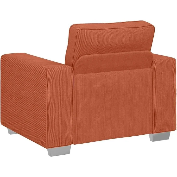 vidaXL Sessel Rot Orange 100x77x82 cm Cordstoff 4105192 – Bild 6