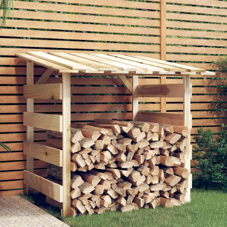 vidaXL Pergola mit Dach 100x90x100 cm Imprägniertes Kiefernholz 318379 – Bild 1