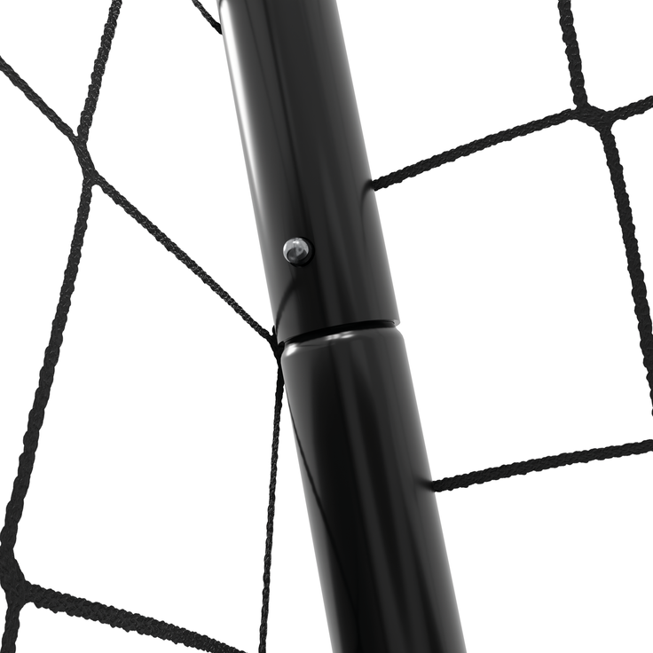 Hudora 'Trainer' Fußballtor mit Torwand, Motiv 'Goal', Stahl schwarz, 213 x 152 x 76 cm – Bild 2