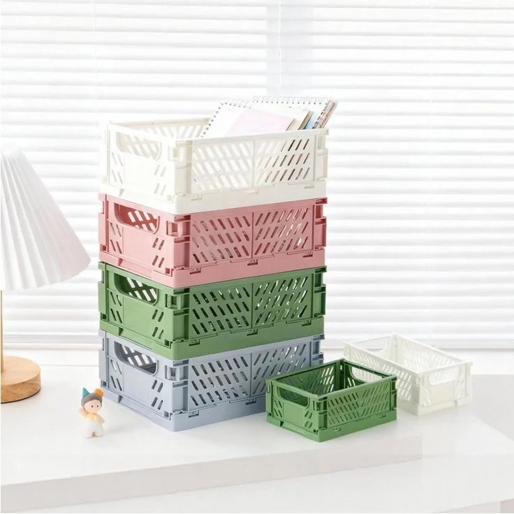 Youyijia Aufbewahrungsbox 6/4Stück Faltbox Set, Faltbare Aufbewahrungsboxaus Stabilem Kunststoff – Bild 5