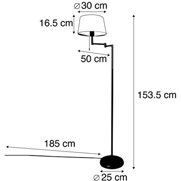 Qazqa Stehlampe Ladas, ohne Leuchtmittel, E27, Bronze, Landhaus, Stahl, 1-flammig – Bild 4
