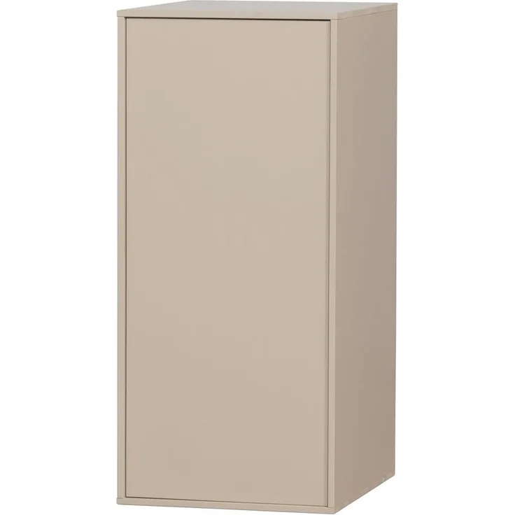 Kleiderschrank Daily Closet aus Kiefer, modern, Dakargrau, mit Push-to-Open-System, 110x50 cm