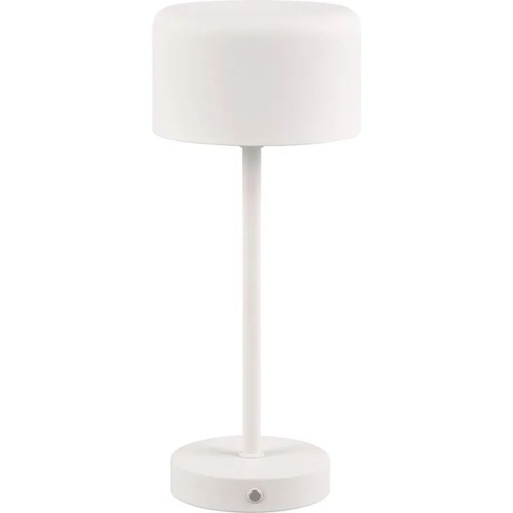 Akku Tischleuchte JEFF per USB aufladbar, Sensordimmer, Weiß, Höhe 30cm