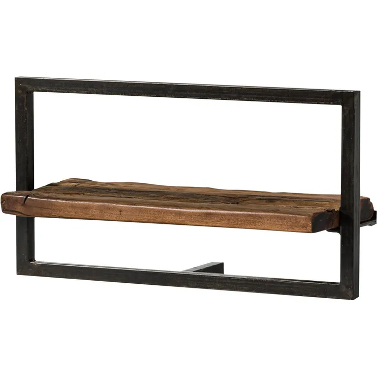 Wandregal Altholz 65x25x35 braun lackiert SEVILLA #08