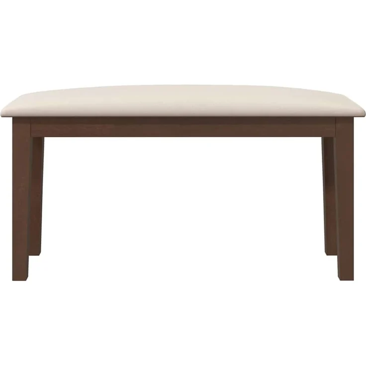 vidaXL Bank 90 cm Braun Massivholz Gummibaum 4102592 – Bild 4