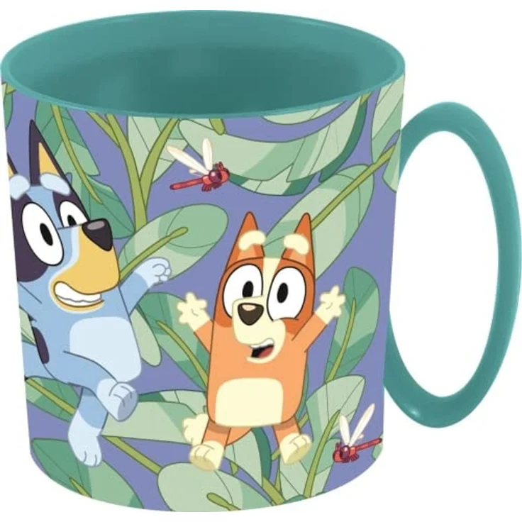 Bluey Becher - Mikrowellengeeigneter Kunststoffbecher 390 ml – für Kinder, 1-tlg, perfekt für Kinderhände dank der robusten Material – Bild 3