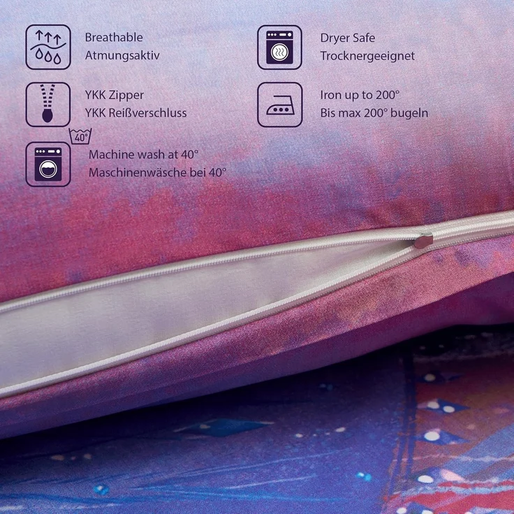 BERONAGE Kinderbettwäsche Frozen Die Eiskönigin Elsa & Olaf Bettwäsche Linon / Renforcé, 100% Baumwolle, 2 teilig, 135x200 + 80x80 cm – Bild 5