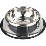 ABC 2er-Set Edelstahl-Hundenäpfe, 22,5 cm, mit rutschfestem Gummiring, für mittelgroße/große Hunde, spülmaschinenfest