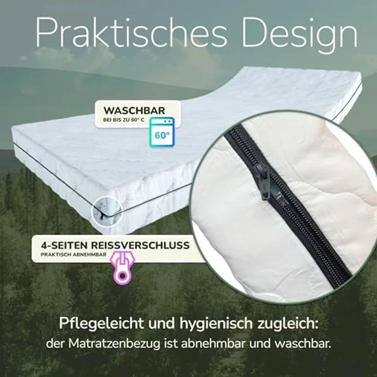 MSS e.K. Matratzenbezug "CLASSIC" 90 x 200 x 12 cm"" – Bild 6