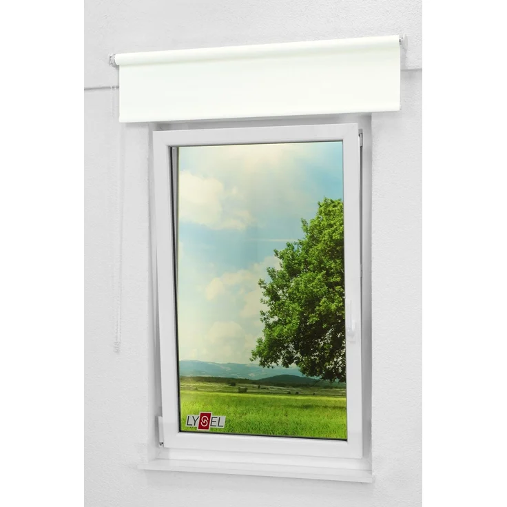 Lysel - Qualitätsrollo Tageslicht weiß, (B x H) 73x275 cm in weiß – Bild 5