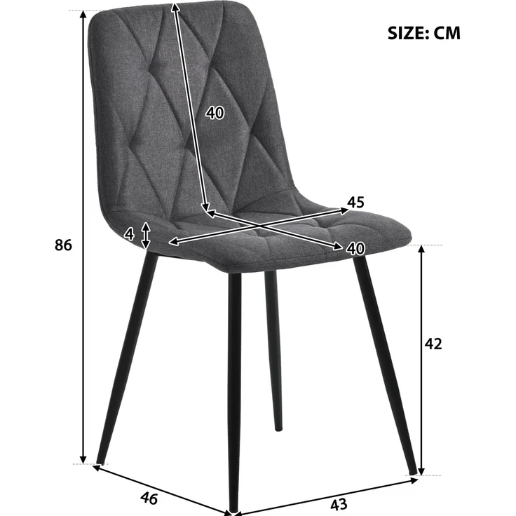 Esszimmerstuhl Set,Esstisch mit 4 Schwarz Samtstühlen, moderner Küchentisch Set, rechteckiger Tisch mit Marmoroptik – Bild 9