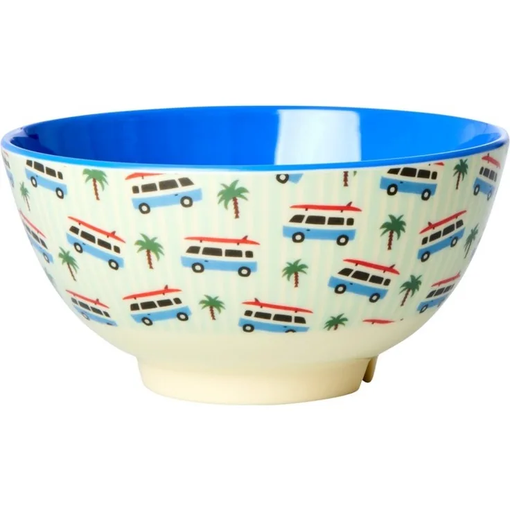 Rice Cars Print Melamin Bowl Medium
