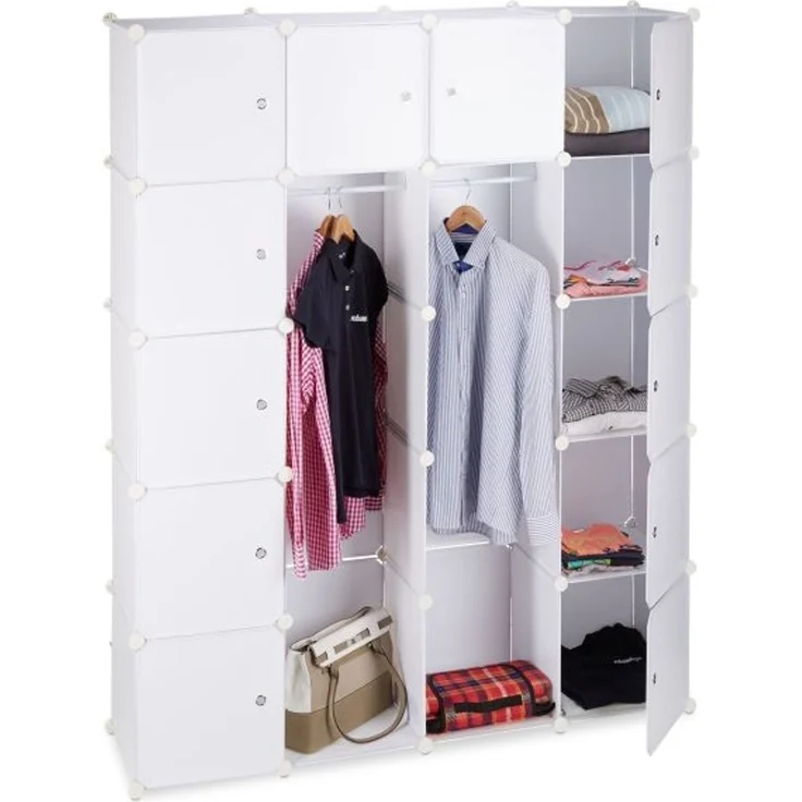 Kleiderschrank Stecksystem 14 Fächer – Bild 1