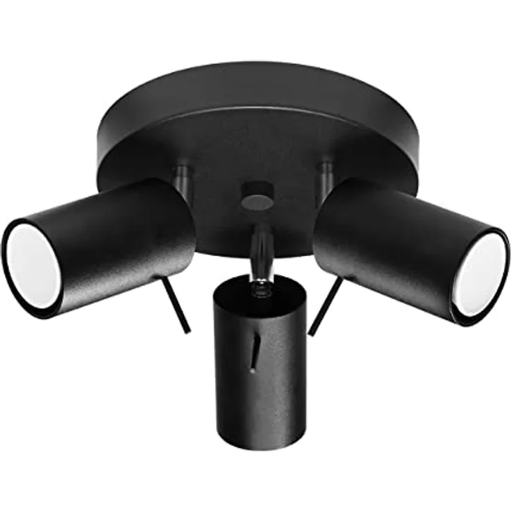 SOLLUX SL. 1016 Deckenleuchte RING 3P schwarz L: 200, B: 200, H: 180, GU10/40W, dimmbar