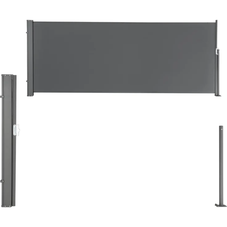 Seitenmarkise Mulhacén 100x300 cm Grau Sichtschutz pro. tec – Bild 4