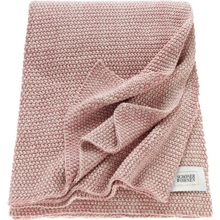 Wohndecke Melange, SCHÖNER WOHNEN-Kollektion, Strickdecke mit Melange-Effekt, Kuscheldecke – Bild 1