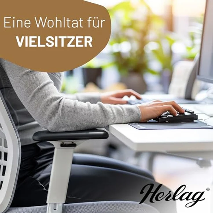 Herlag Keilkissen Stella, Ergonomisches Sitzkeilkissen 37 x 33 x 7/2cm Waschbarer Bezug – Bild 7