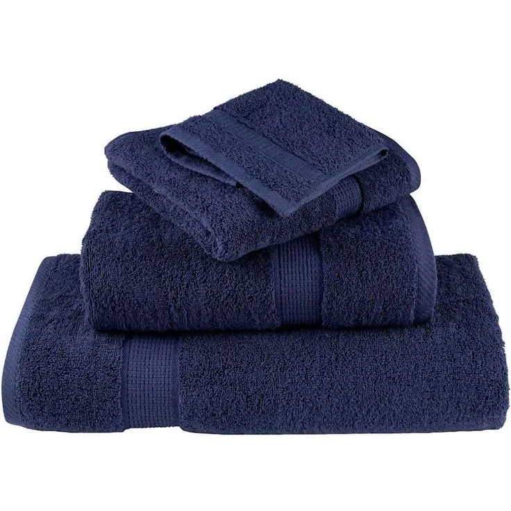 vidaXL Gästetuch SOLUND 4 pcs Marineblau 15 x 21 cm 550 gsm 137249 – Bild 2