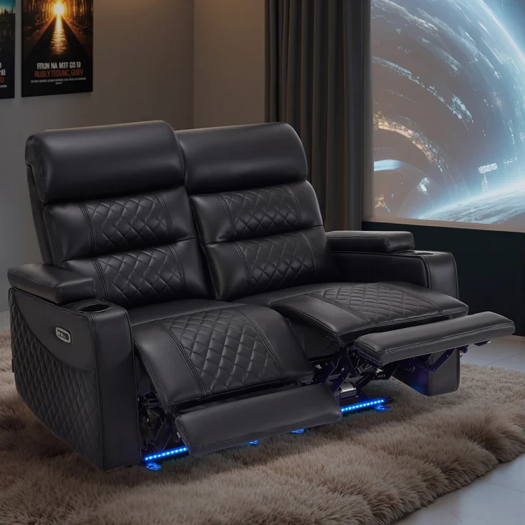 M MCombo 2 Sitzer Sofa mit verstellbare Kopfstütze 7705 – Bild 2