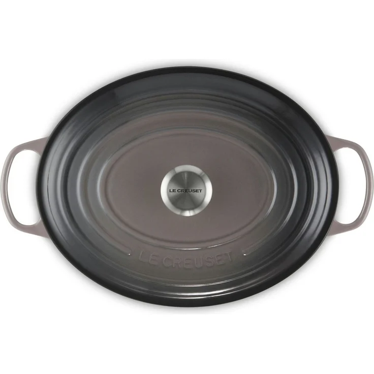 LE CREUSET Bräter Bräter Signature oval flint 33cm, Emailliertes Gusseisen – Bild 2