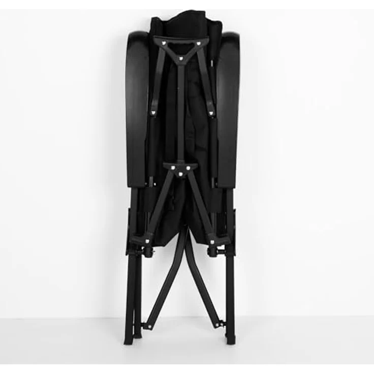 AKTIVE Gepolsterter Klappstuhl, Schwarz, 49 x 76 x 109 cm, 5 Positionen, Tragkraft 110 kg, Rutschfeste Stopper, Aluminiumrahmen, Polyestergewebe, Klappstühle, Inkl. Tragetasche (63058) – Bild 4