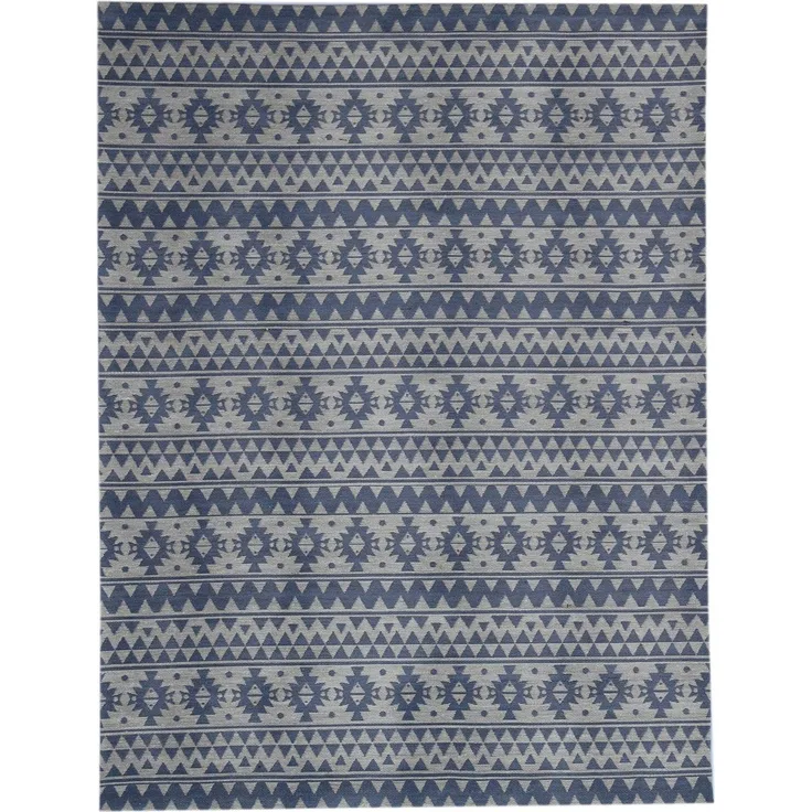Flachgewebe Teppich Severin 210, rechteckig - 160x230 cm - Hellblau