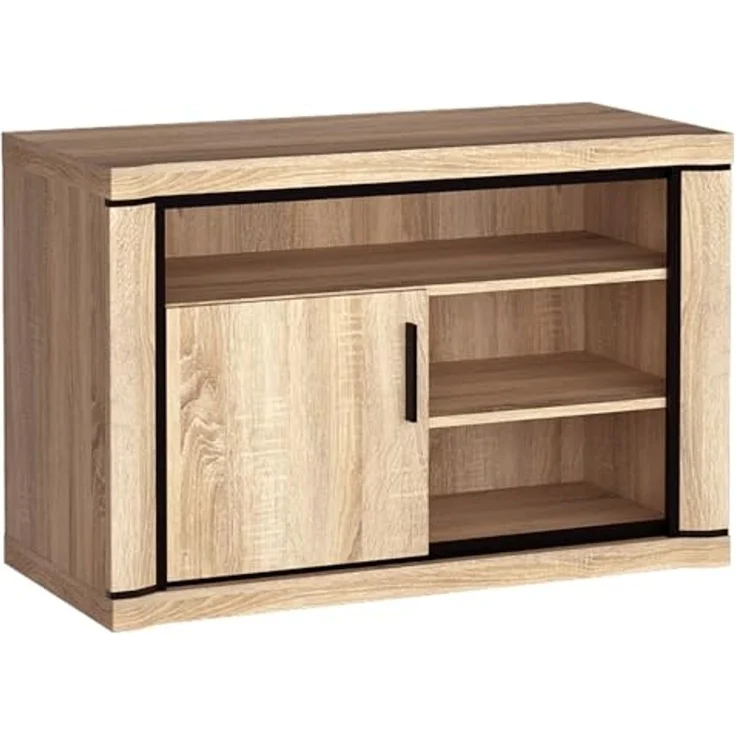 Lomadox Lowboard DUNEDIN-161, Fernsehschrank, 107cm, Sonoma Eiche – Bild 1