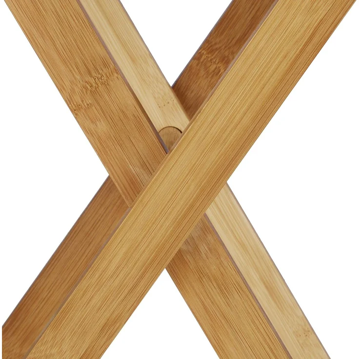 Relaxdays Beistelltisch klappbar, Bambus Natur, 52 x 40 x 31 cm – Bild 6